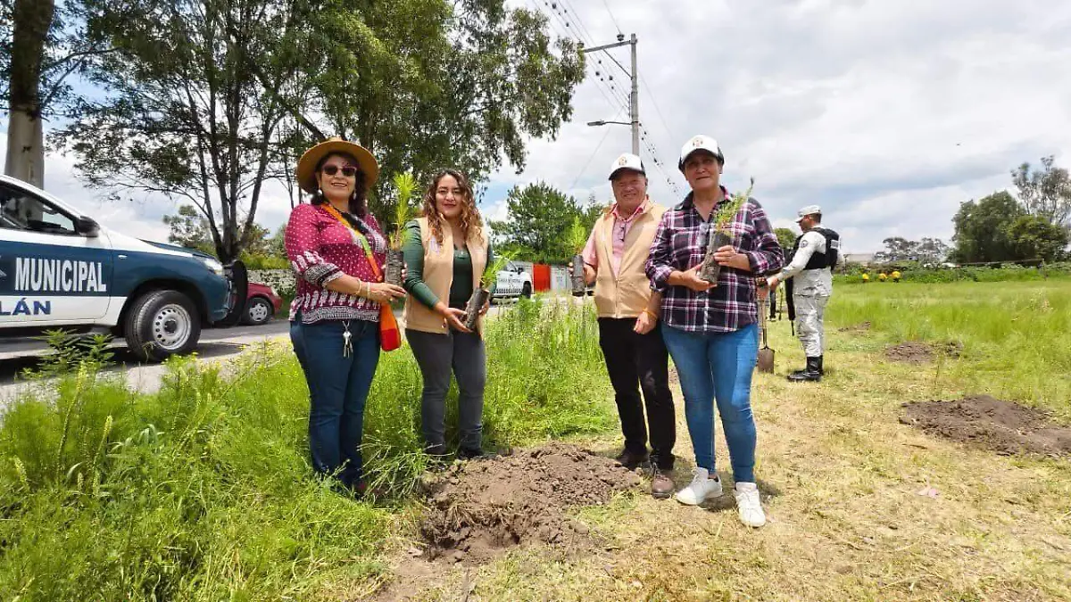En La Purísima se realizó la plantación de árboles