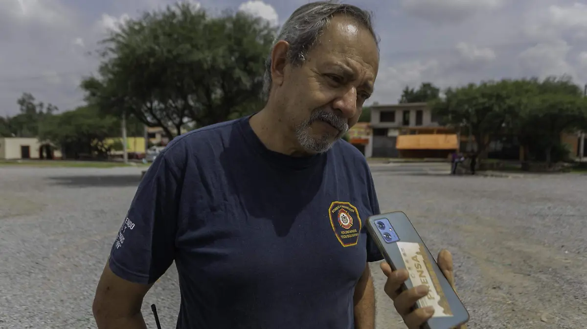 Juan Manuel López Hernández,  jefe de Bomberos de Tequisquiapan