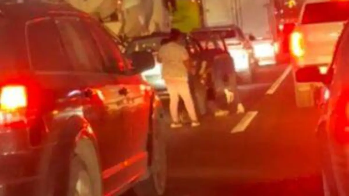 pelea entre automovilistas