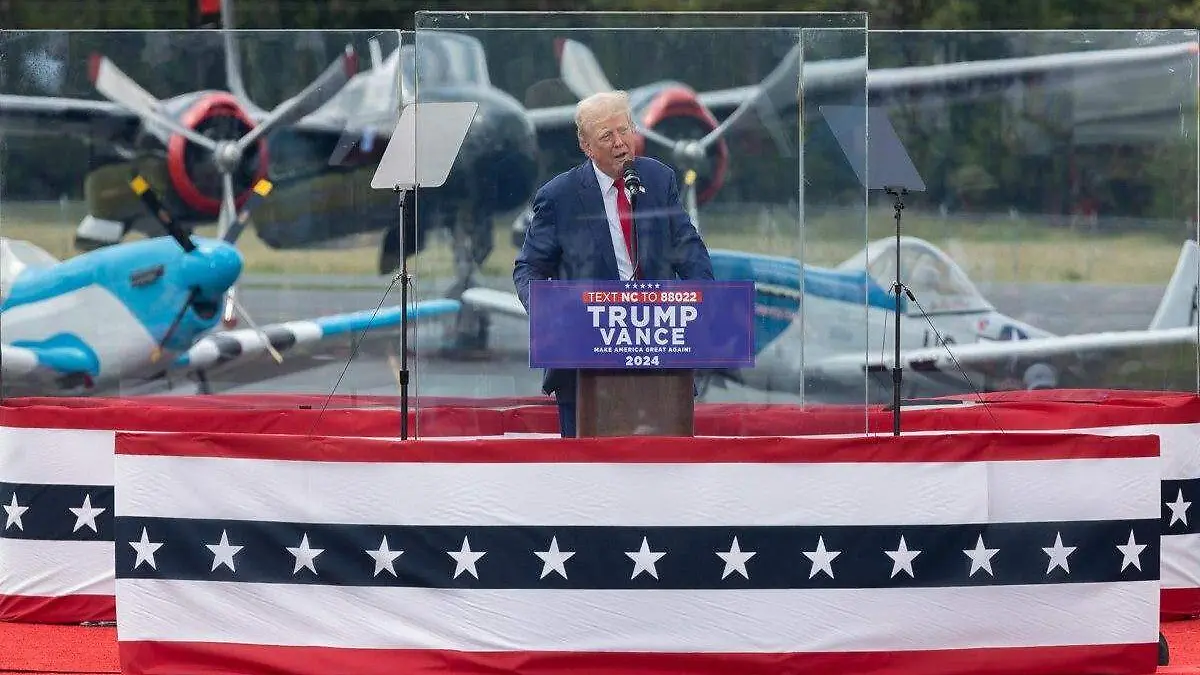Trump vidrio antibalas