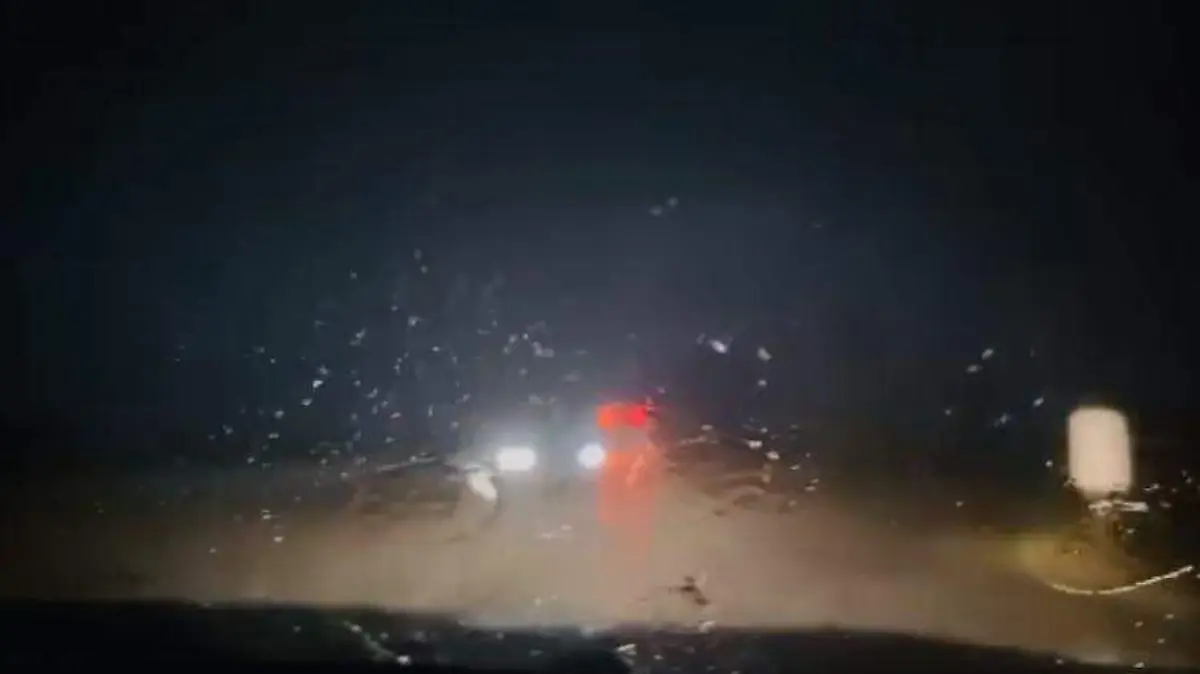 Lluvia en el altiplano SLP