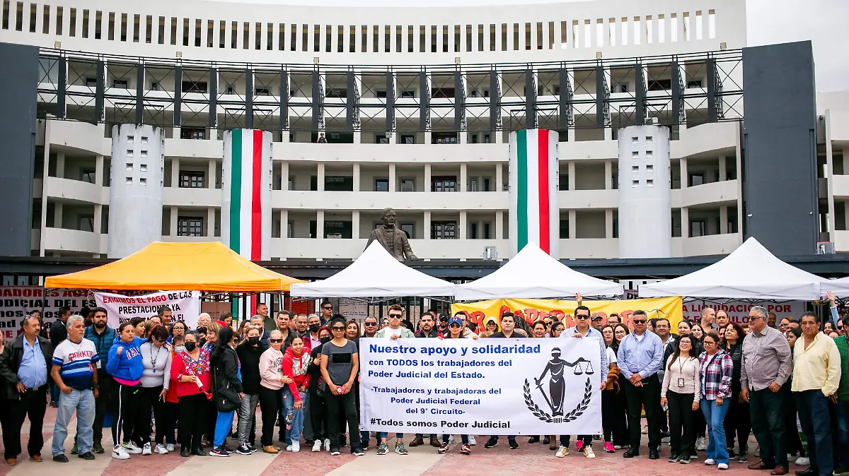 Trabajadores del PJF también respaldan la protesta (3)