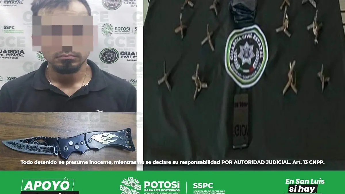 Detenidos con objeto prohibidos