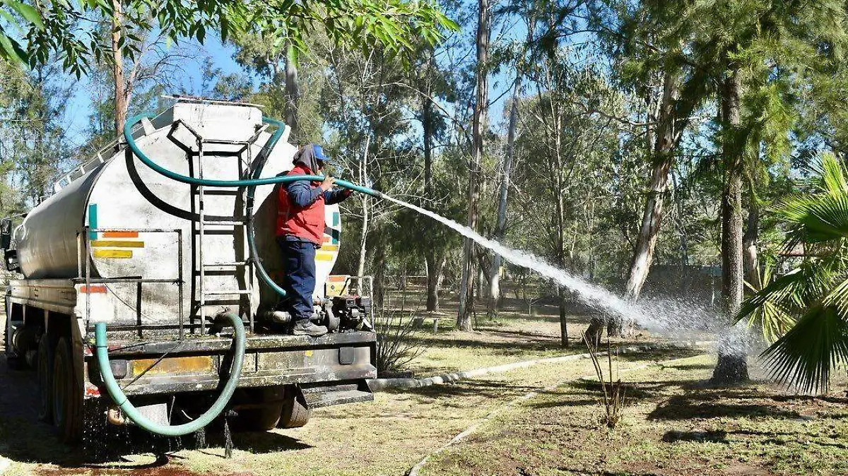 limpieza y riego en parque “De Morales” (2)