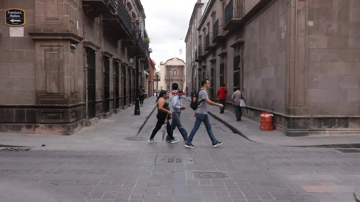 peatones, centro histórico