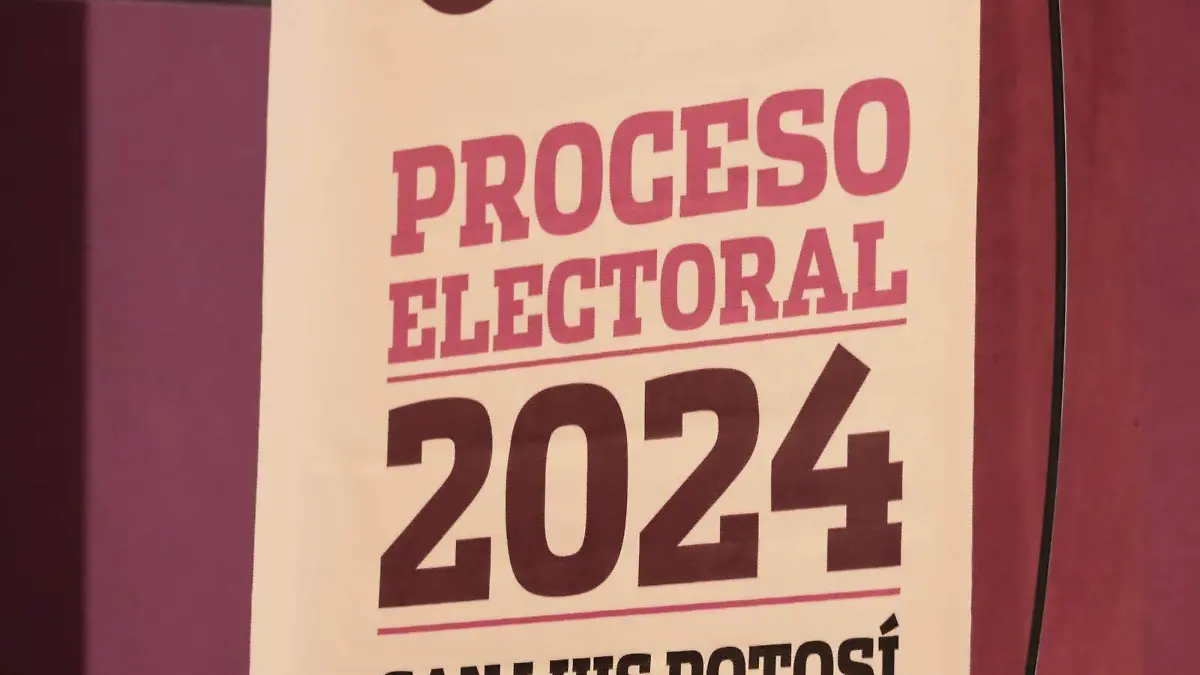 proceso electoral 2024 pancarta partidos politicos