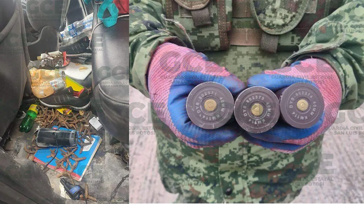 aseguran camioneta y artefactos explosivos (1)