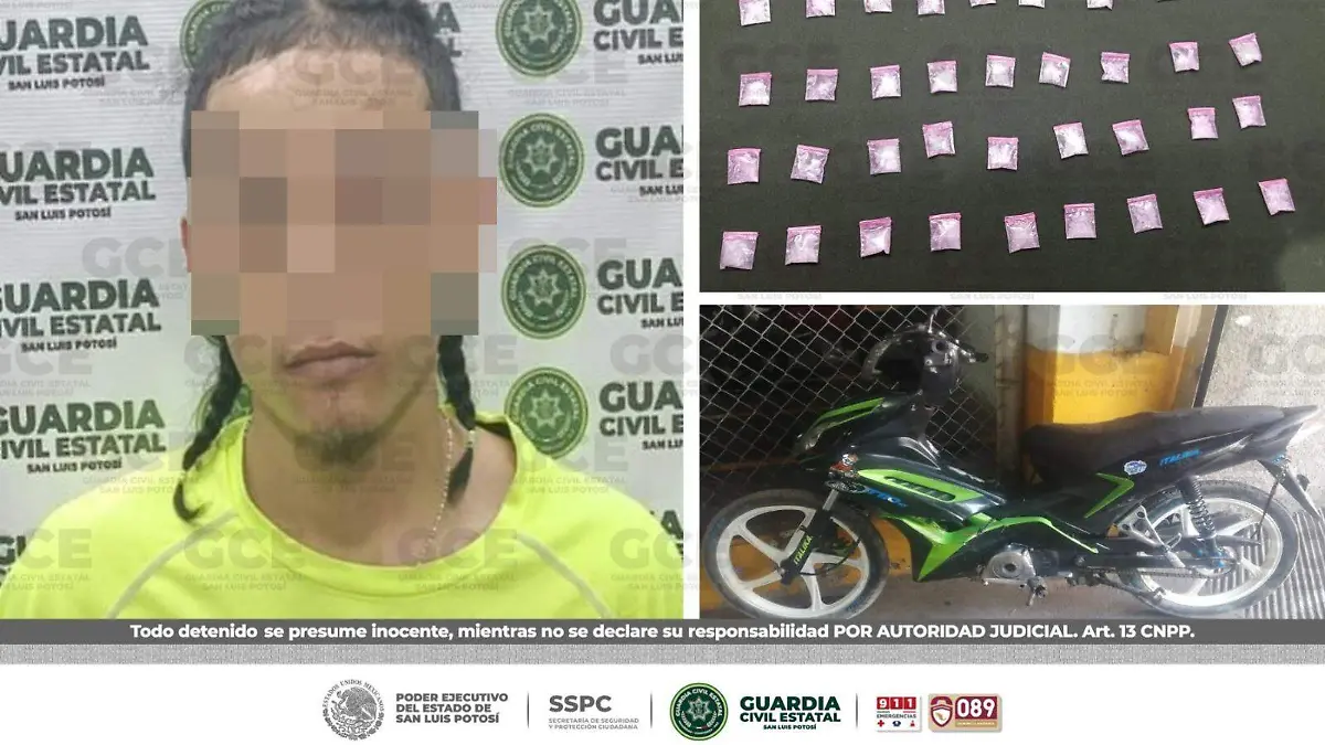 presunto vendedor de droga, GCE