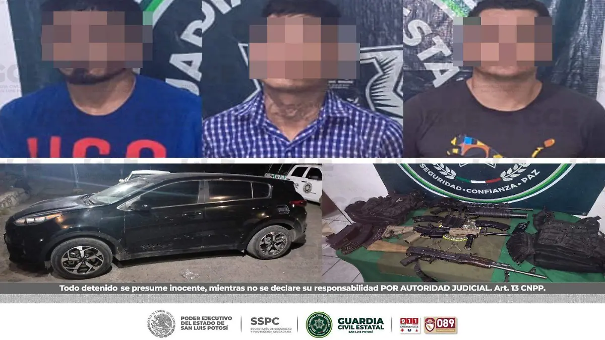 armas aseguradas en Ciudad Valles