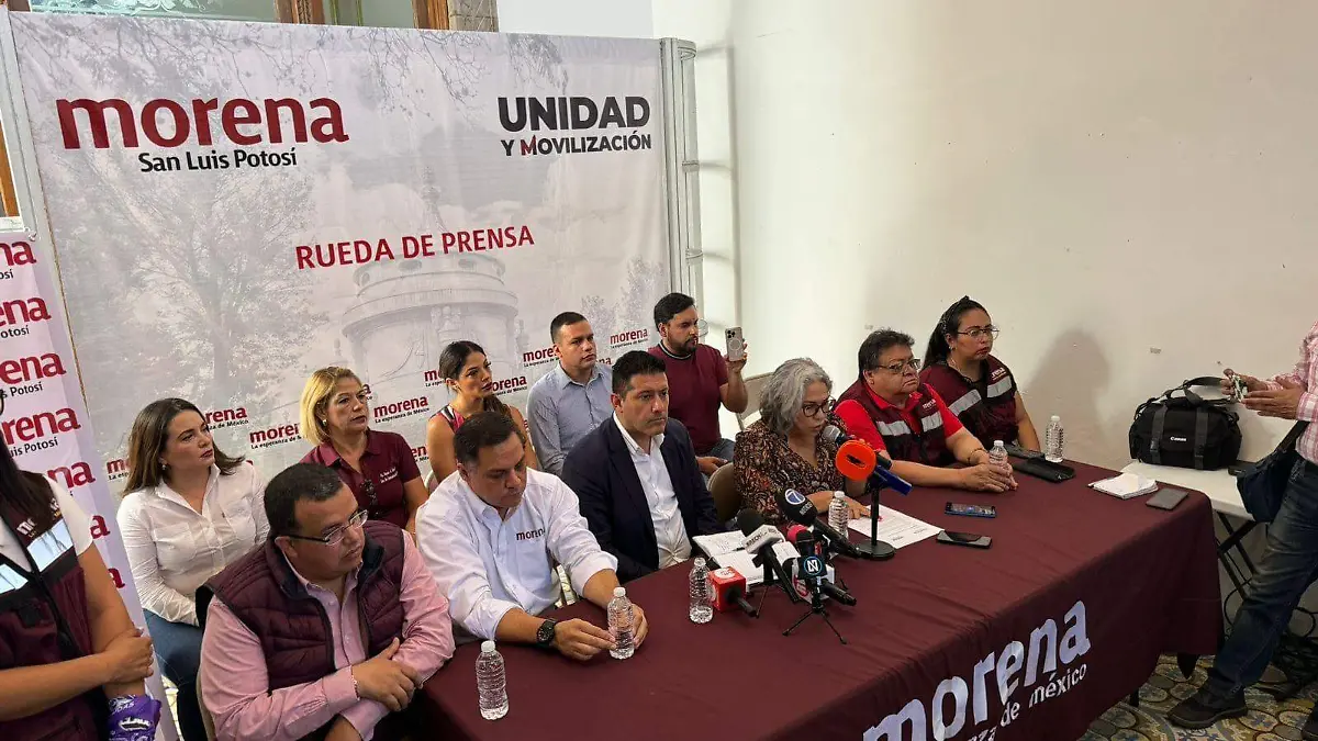 Rueda de prensa, Morena SLP