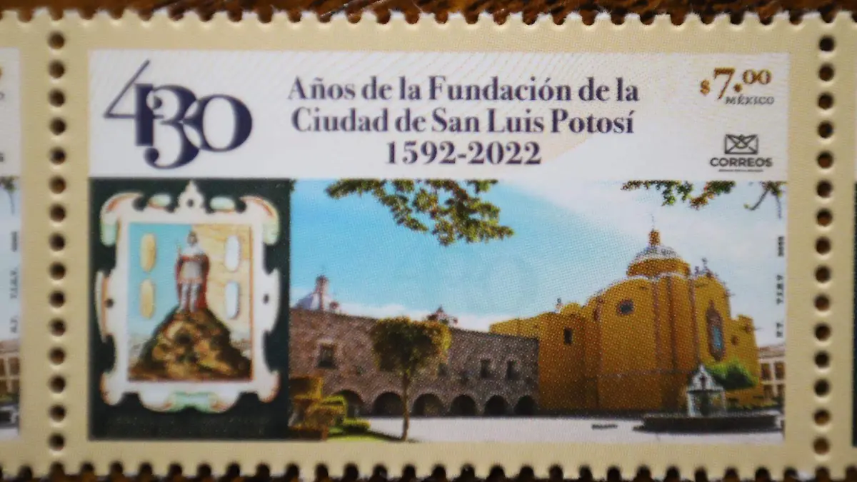 Timbre postal 430 Aniversario SLP