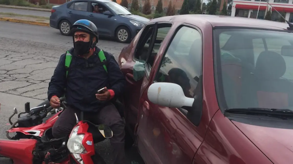 Accidente de repartidor de Uber Eats