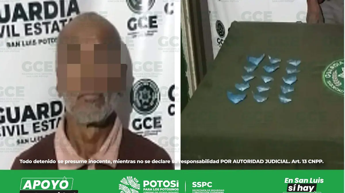 221023 Boletón 5869,PRESUNTO NARCOMENUDISTA ES DETENIDO POR GUARDIA CIVIL ESTATAL CON 15 DOSIS DE DROGA