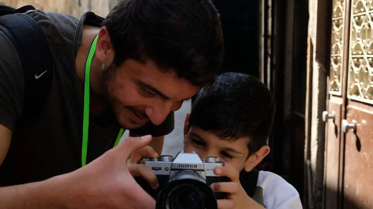 niños y el cine fotografo