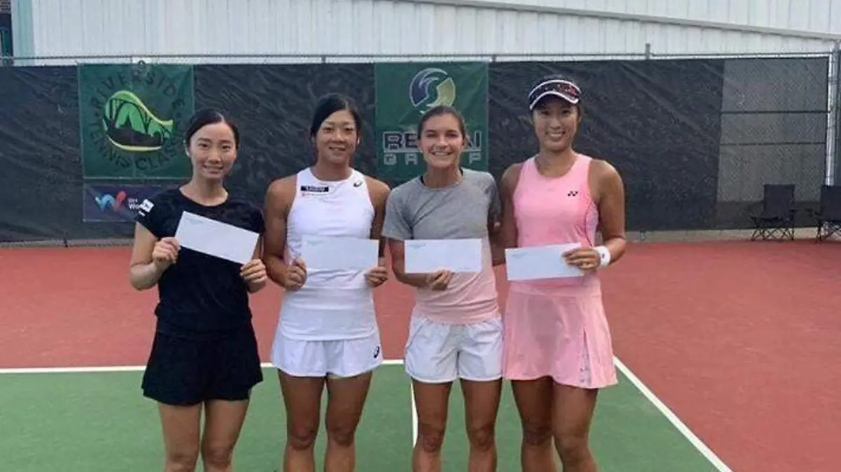 Marcela Zacarías, campeona de dobles en ITF en Canadá
