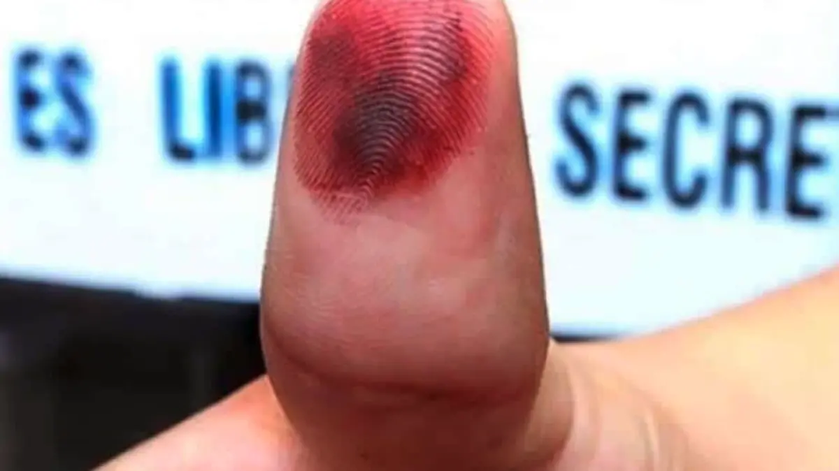 Voto dedo pintado