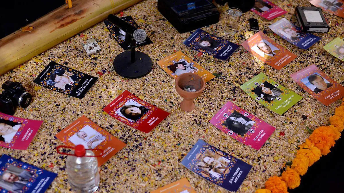 Altar de muertos de periodistas 