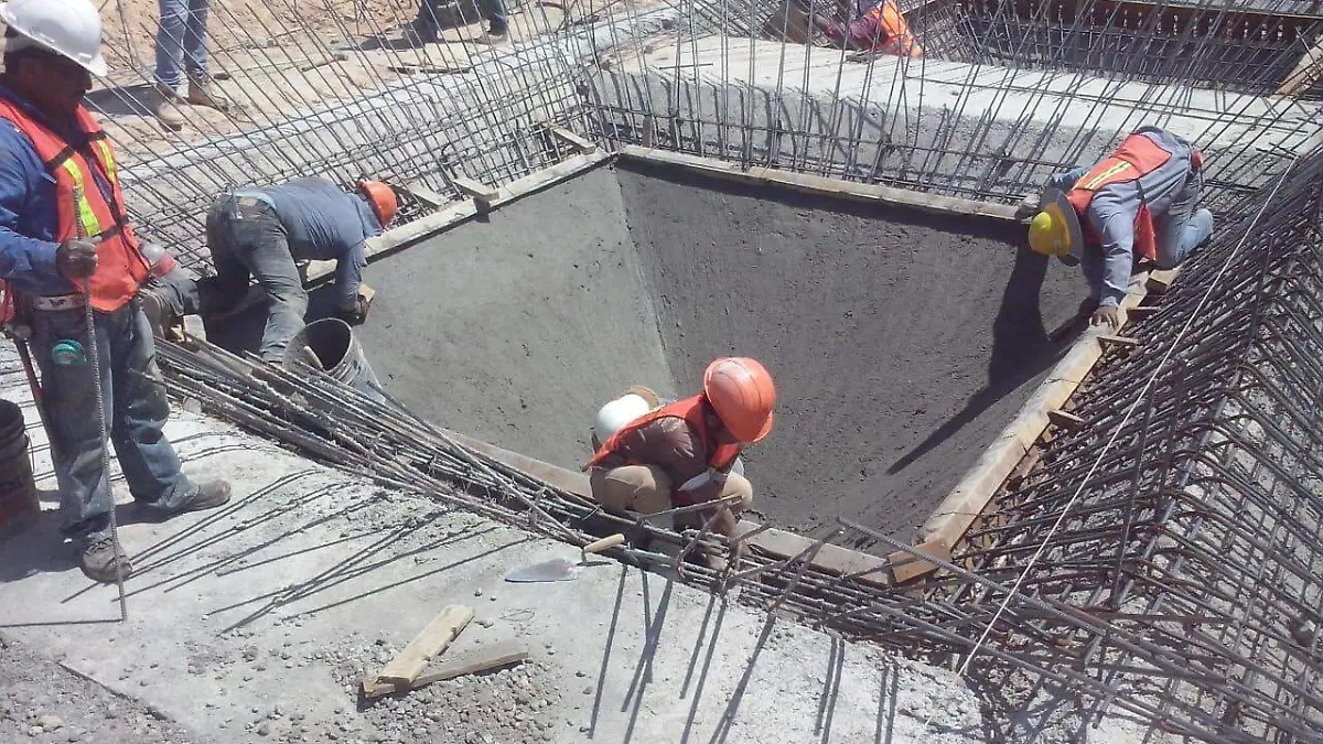 obras en presa La Maroma