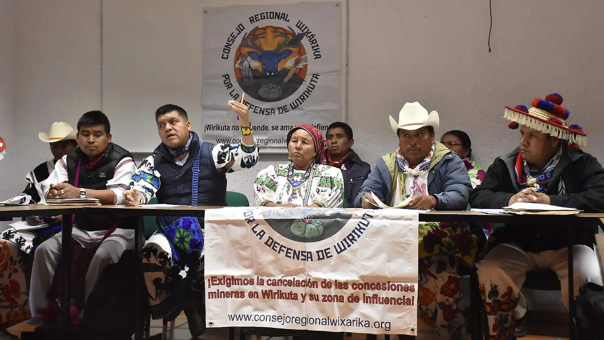 Comunidad Wirrarika rueda de prensa 15