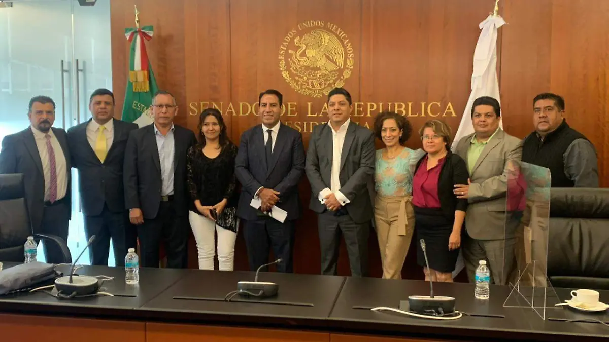 El gobernador electo Gallardo en el Senado