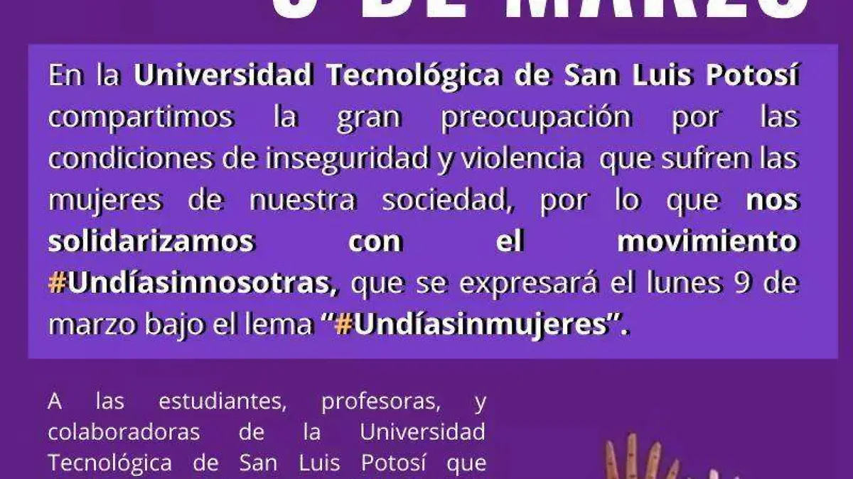 Escuelas de Soledad se unen a paro nacional de mujeres  3