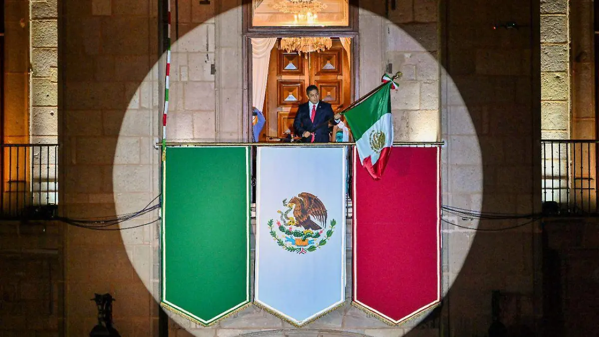 El gobernador Ricardo Gallardo encabezó el Grito de Independencia
