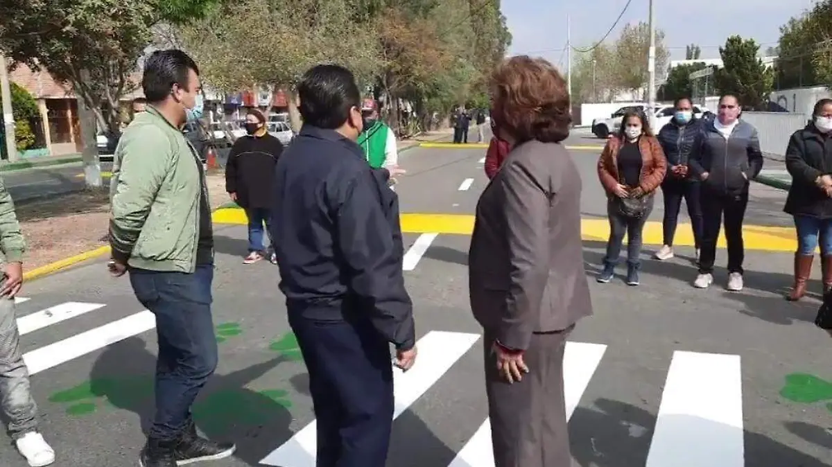 Obra en la zona del Tec de San Luis