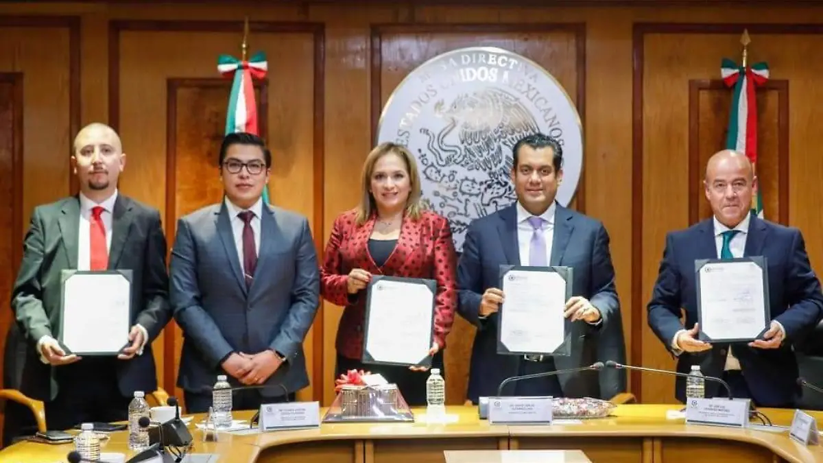 Firma convenio Congreso del Estado con la Cámara de Diputados
