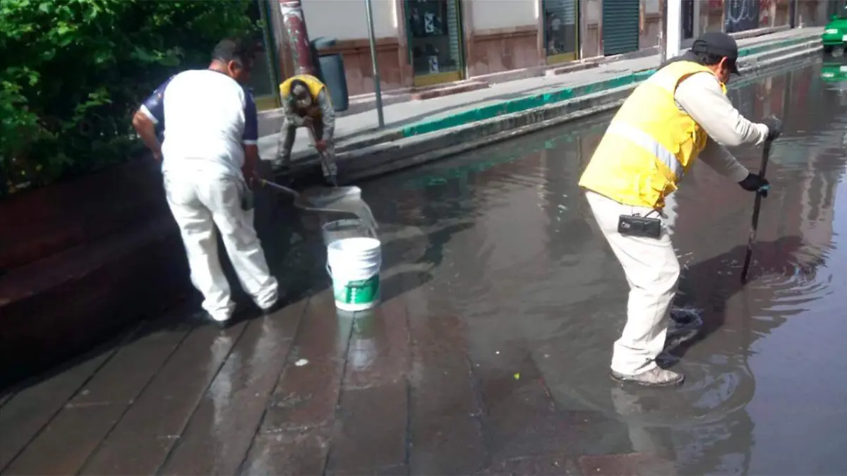 Interapas atiende drenajes para reducir contingencias