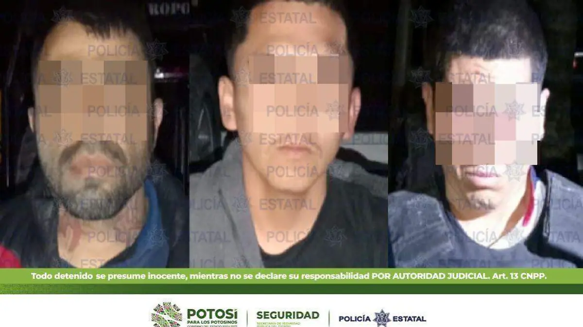 Criminales detenidos en Moctezuma