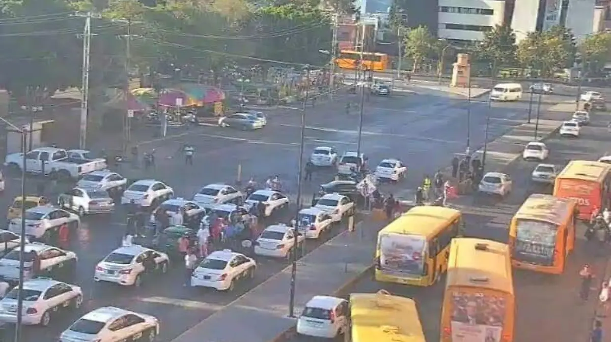 caos por manifestación