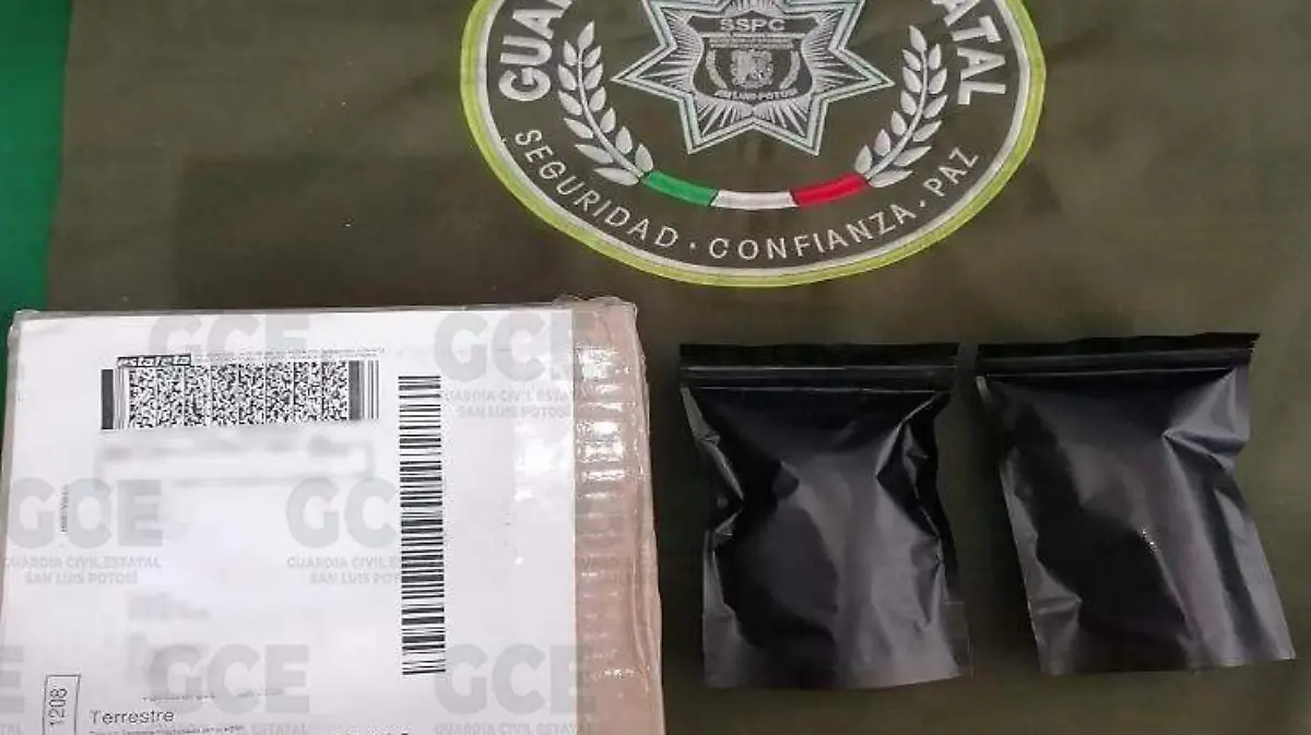 mariguana en paquetería