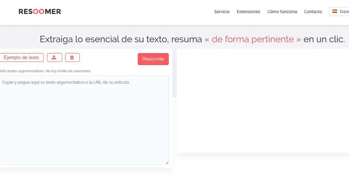 Un sitio con un mecanismo muy sencillo