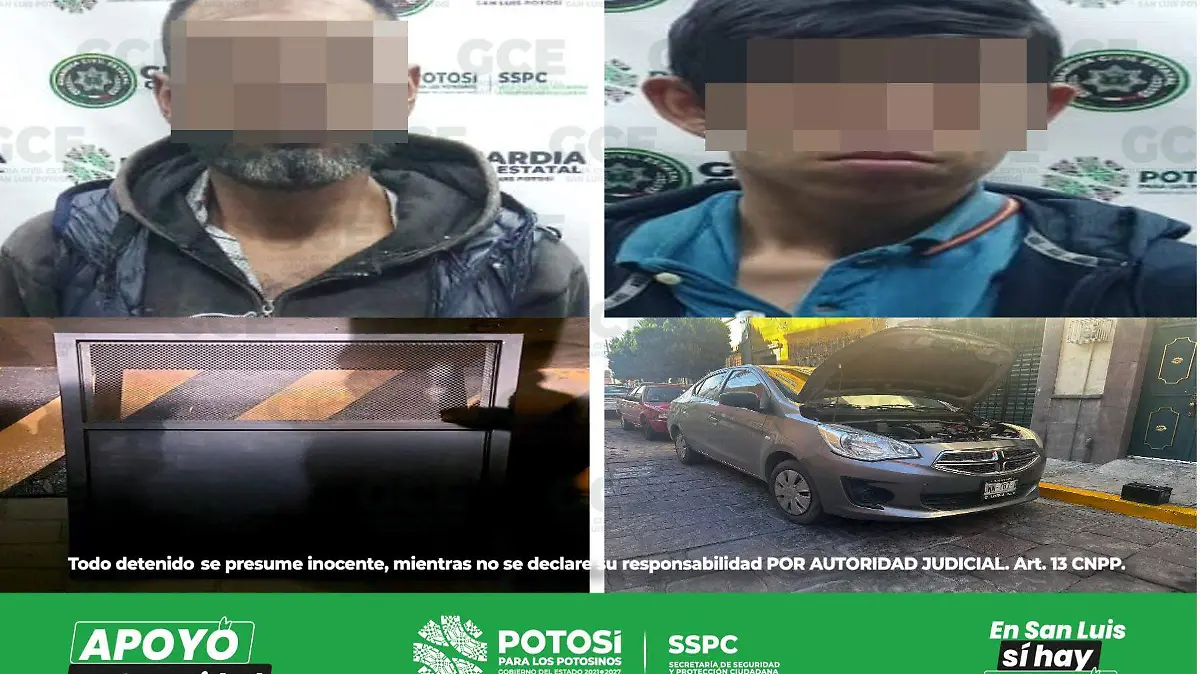 221023 Boletín 5871,DOS PRESUNTOS SON DETENIDOS POR GUARDIA CIVIL ESTATAL TRAS EL PROBABLE DELITO DE ROBO