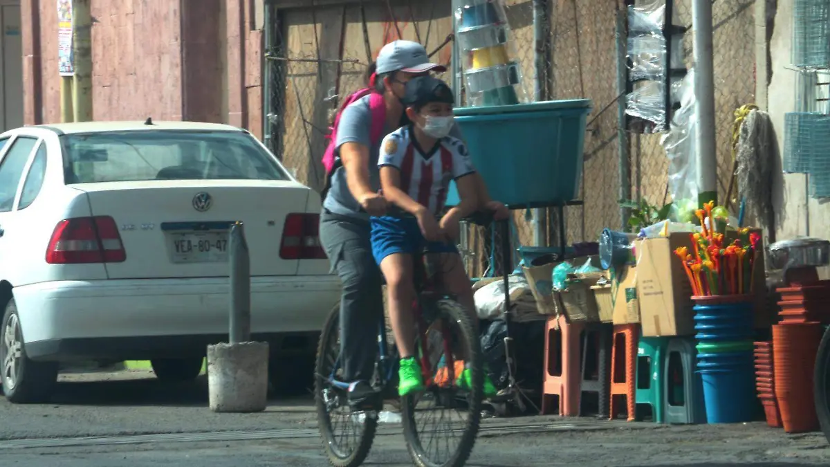 Personas en bicicleta