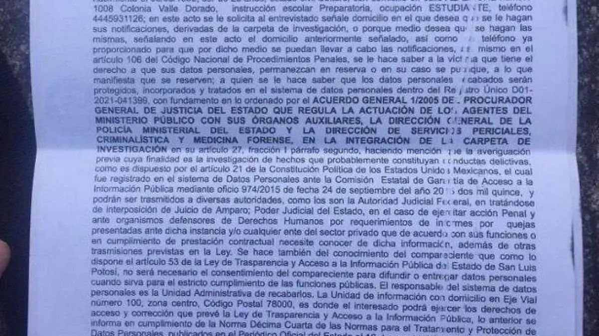 denuncia