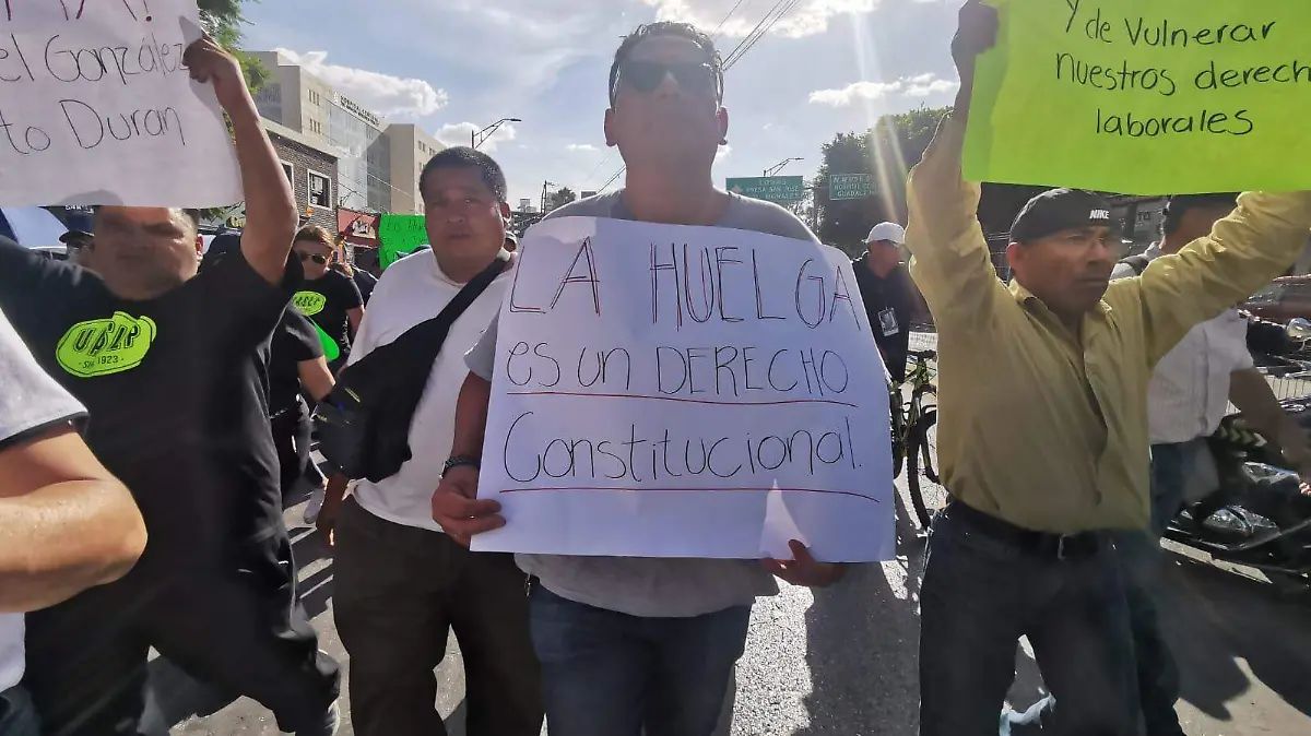 Se manifiesta sindicato de la UASLP 3 (2)