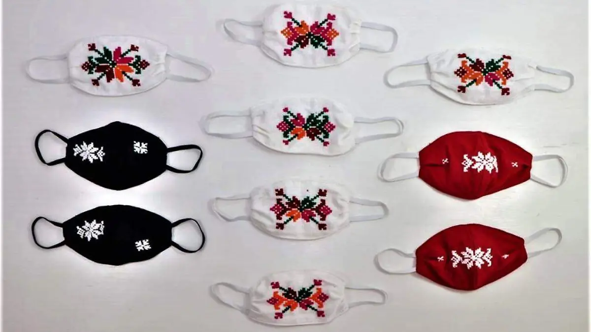 Cubrebocas bordados