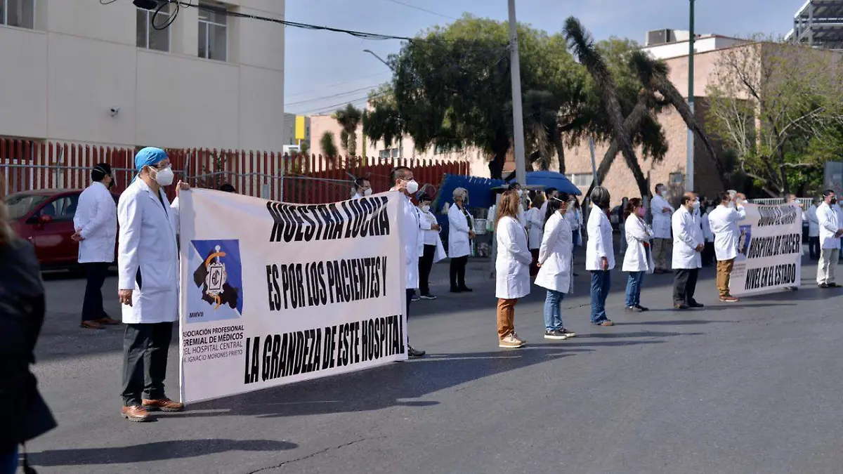 Medicos en protesta por falta de recursos