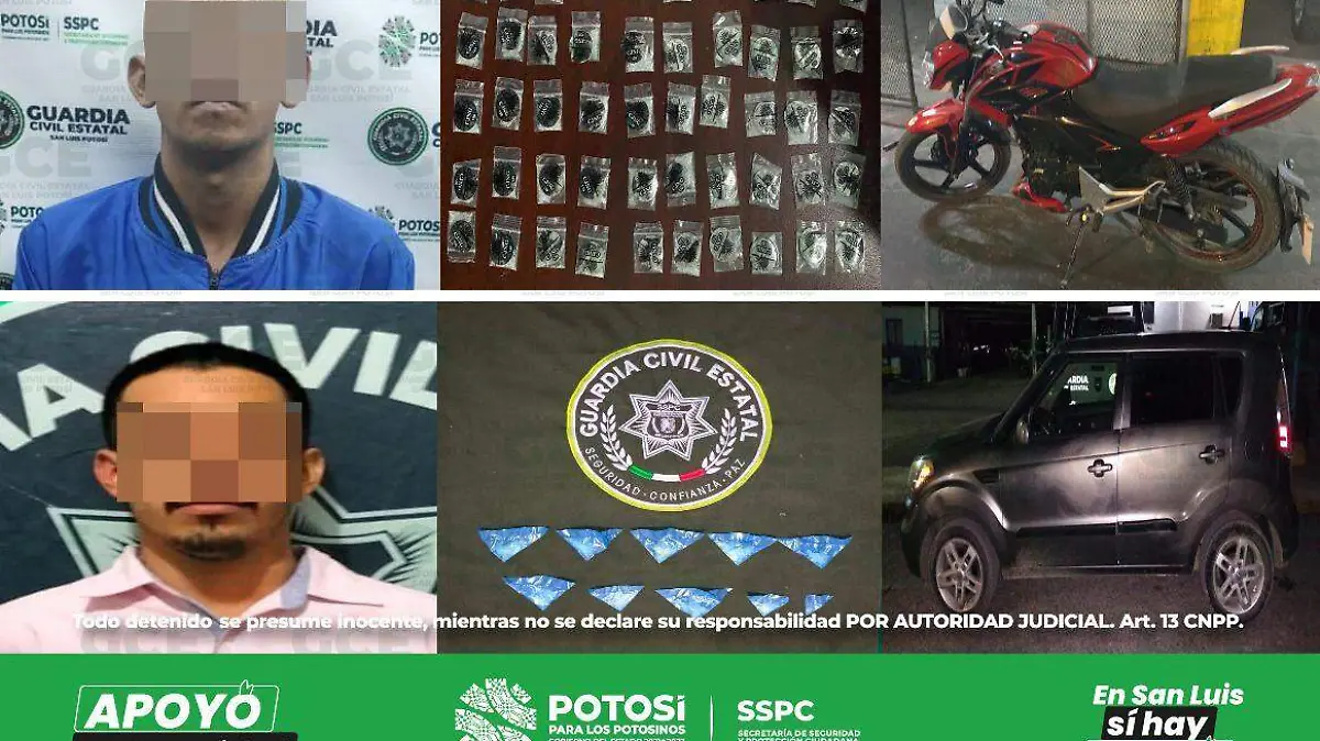 Detenidos narcomenudistas