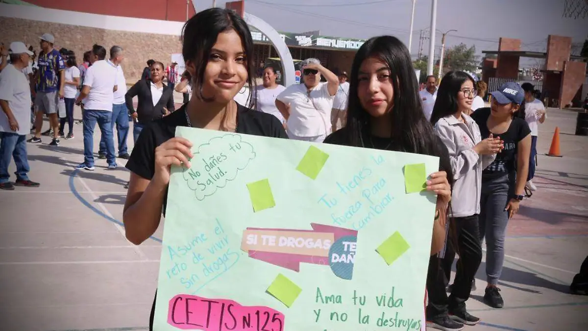 Campaña de prevención de adicciones "Si te drogas te dañas"