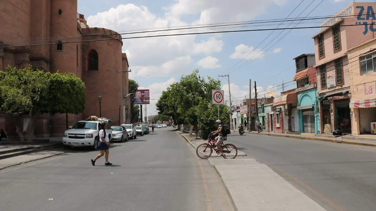 Avenida en El Saucito