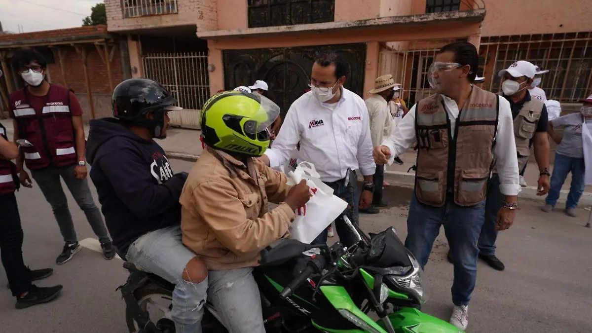 Campaña del candidato de Morena a la alcaldía de SLP