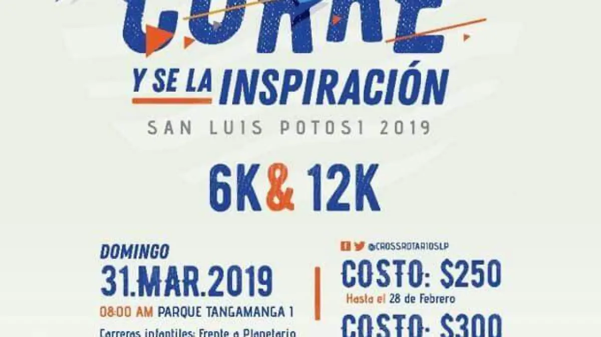 cartel Tercer Cross Rotario 2019