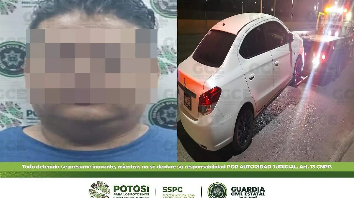 Tripulaba vehículo robado