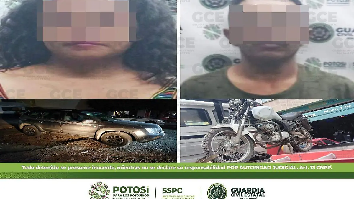 Conducían vehículos con reporte de robo