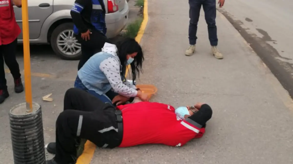 Simulacro herido Proteccion Civil