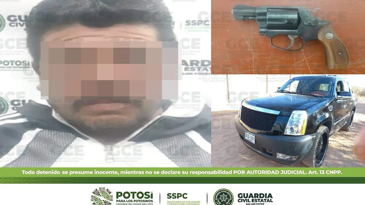 detenido con arma de fuego