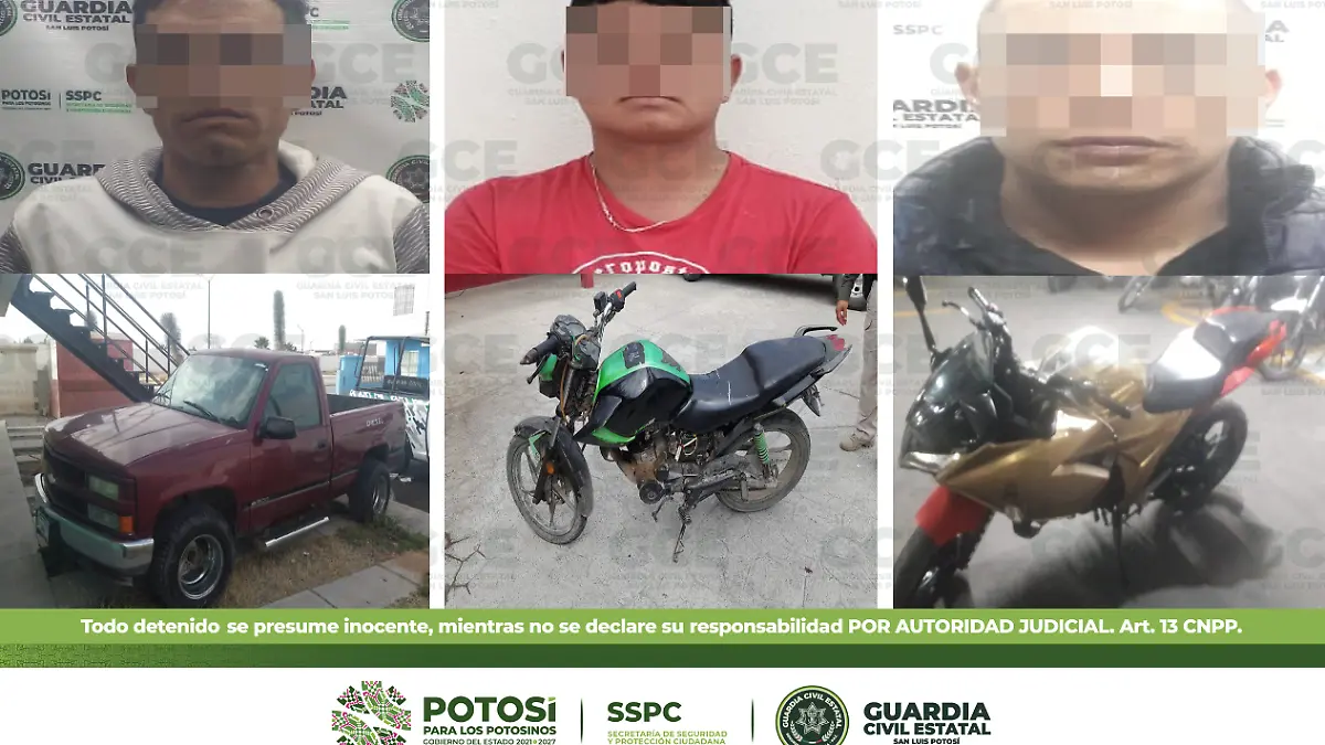 100223 Boletín 3305,POR TRIPULAR VEHÍCULOS CON REPORTE DE ROBO, AGENTES DE LA GUARDIA CIVIL ESTATAL DETIENEN A 6 MASCULINOS2