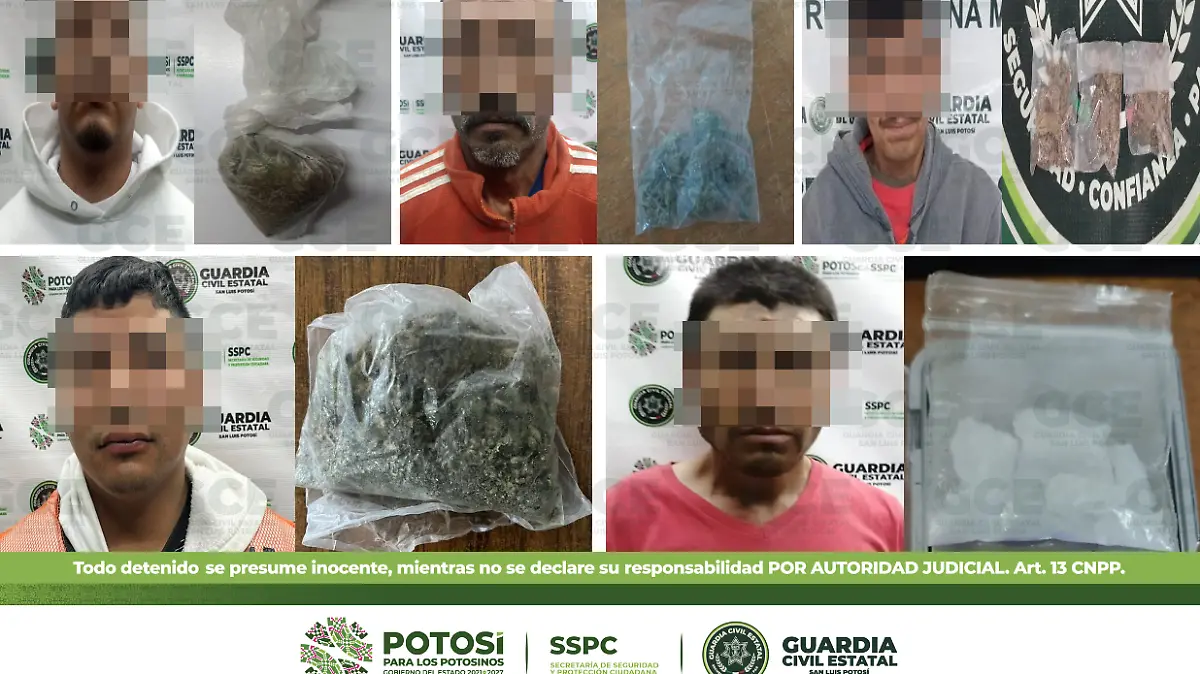 180123 Boletín 3088,EN DIFERENTES HECHOS, 9 PERSONAS EN POSESION DE DROGA FUERON DETENIDAS POR GUARDIA CIVIL ESTATAL2